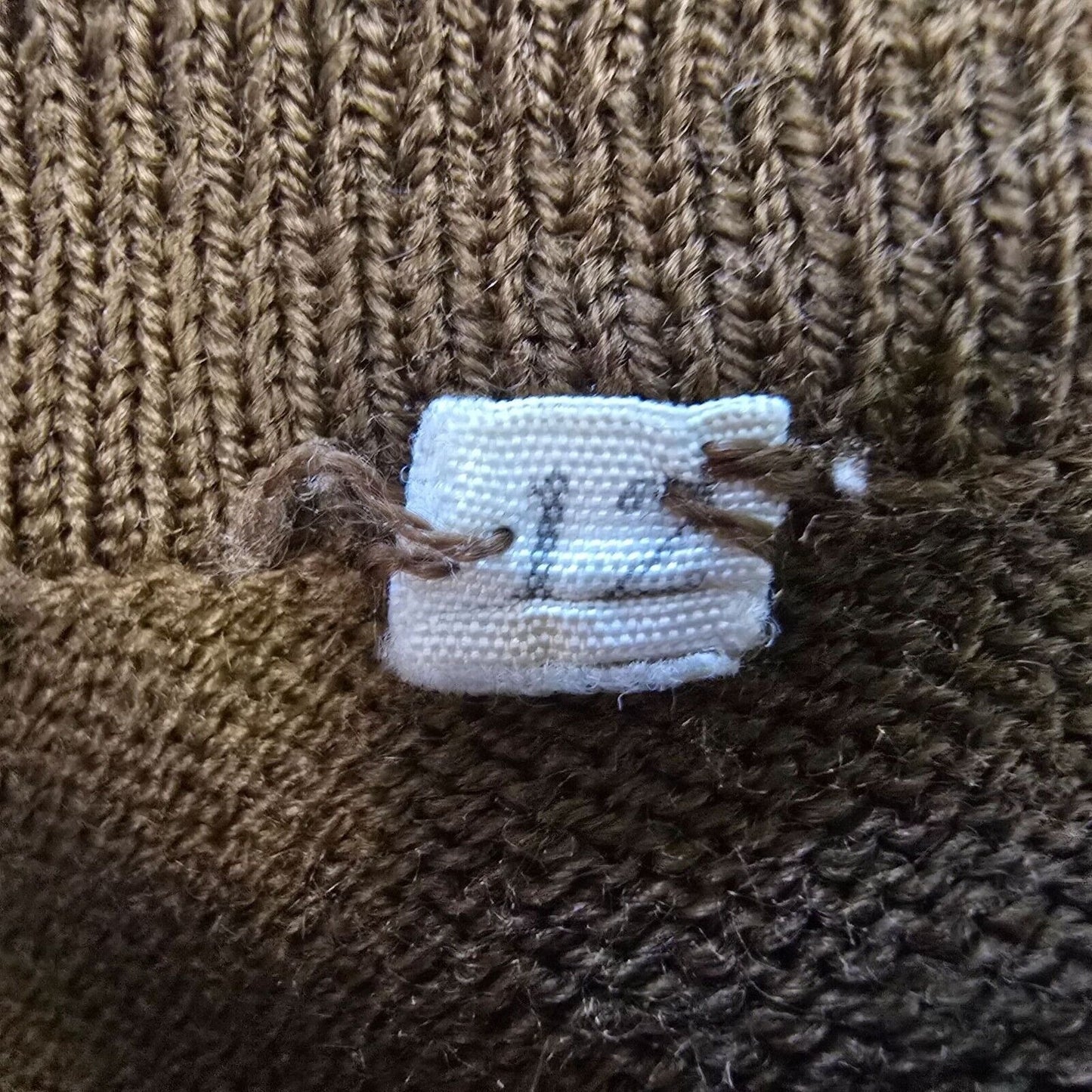 Vintage 1960s Mod Brown Knit Short Sleeve Contrast Trim Polo Shirt (XXS)