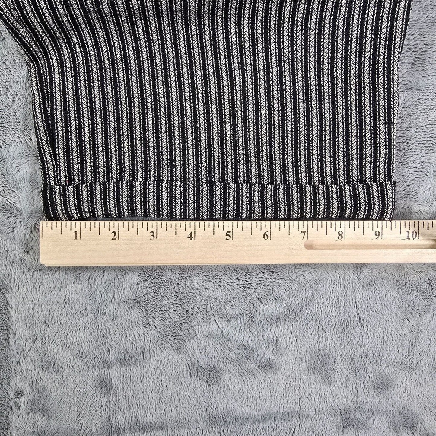 Vintage 1990s Max Studio Made in USA Textured Striped Trousers (Size 10) *Flawed