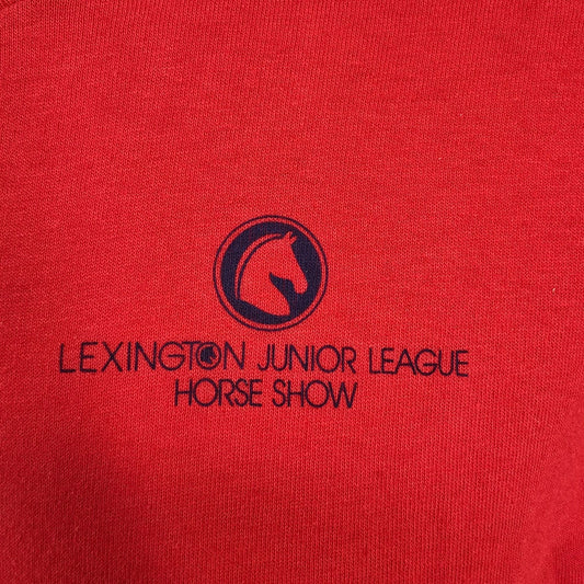 Vintage 1990s Lexington Junior League Horse Show KY Red Long Sleeve T-Shirt (M)