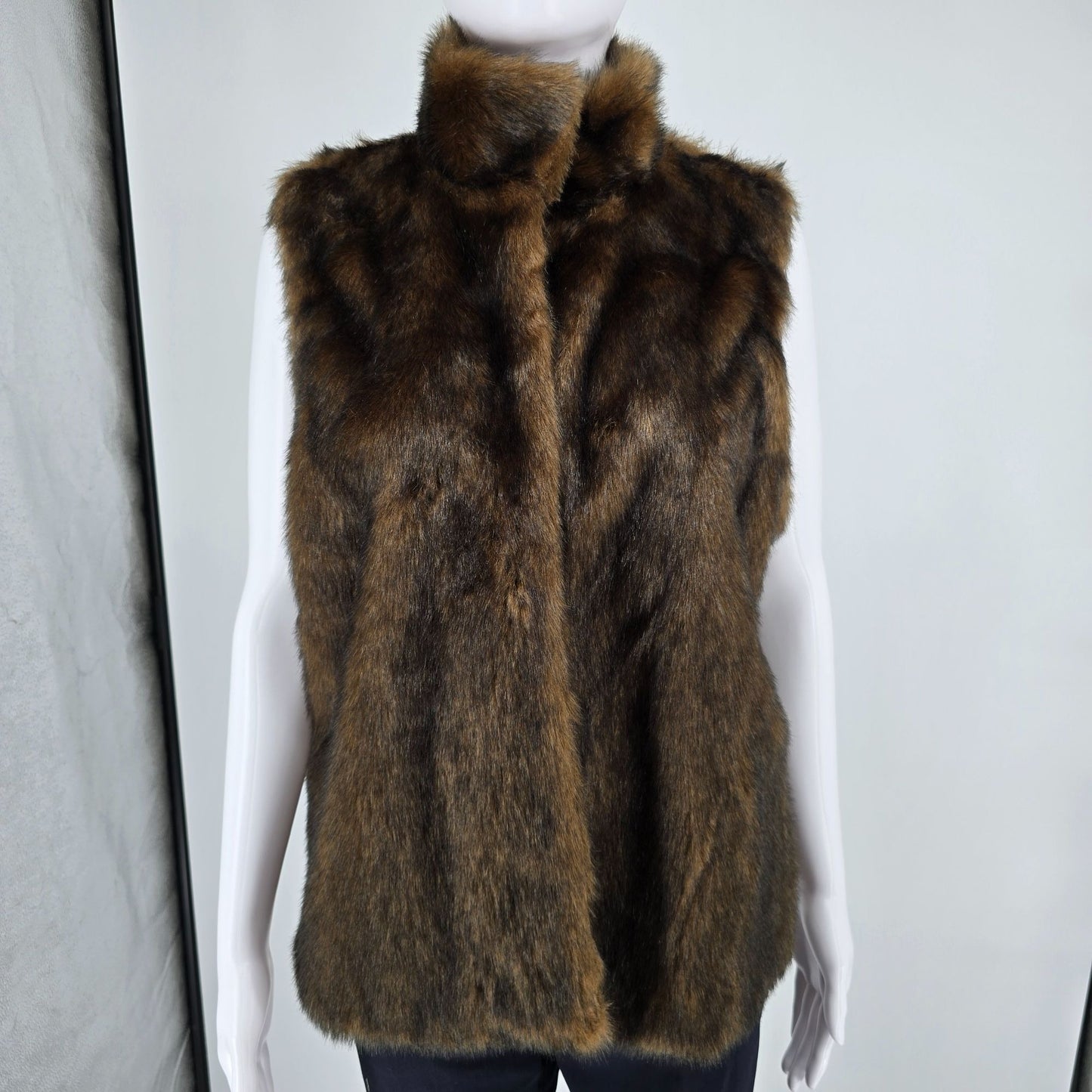2010s Outdoor Edition by Parkhurst Women's Open Front Faux Fur Vest (XL)