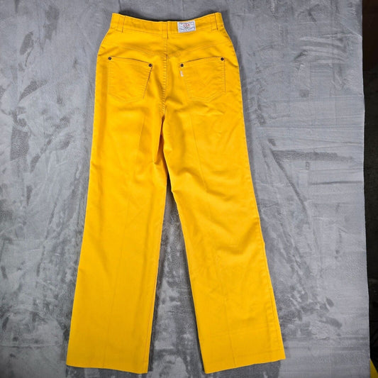 Vintage Levi's 1980 Olympic Games Team USA Women's Yellow Pants (Size 6 29x32)