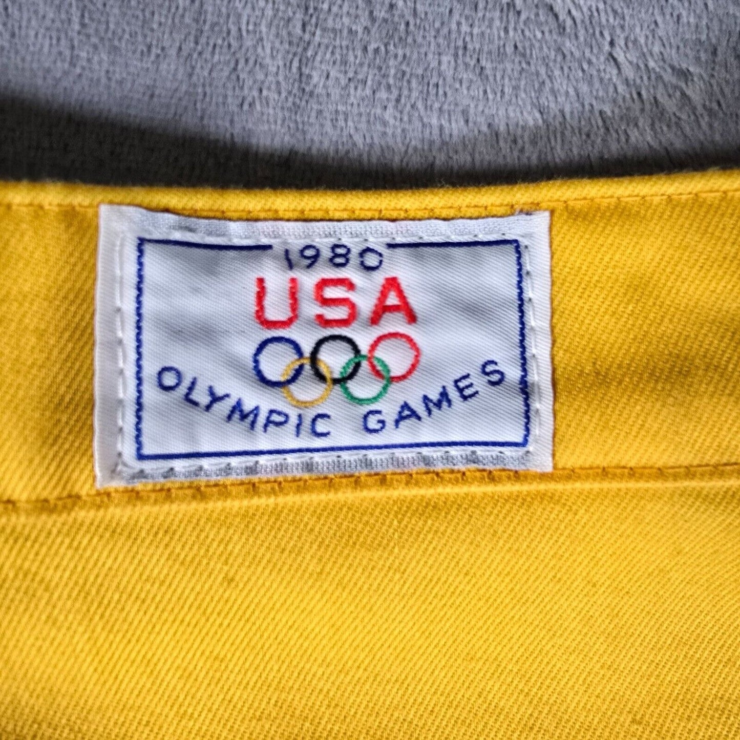 Vintage Levi's 1980 Olympic Games Team USA Women's Yellow Pants (Size 6 29x32)