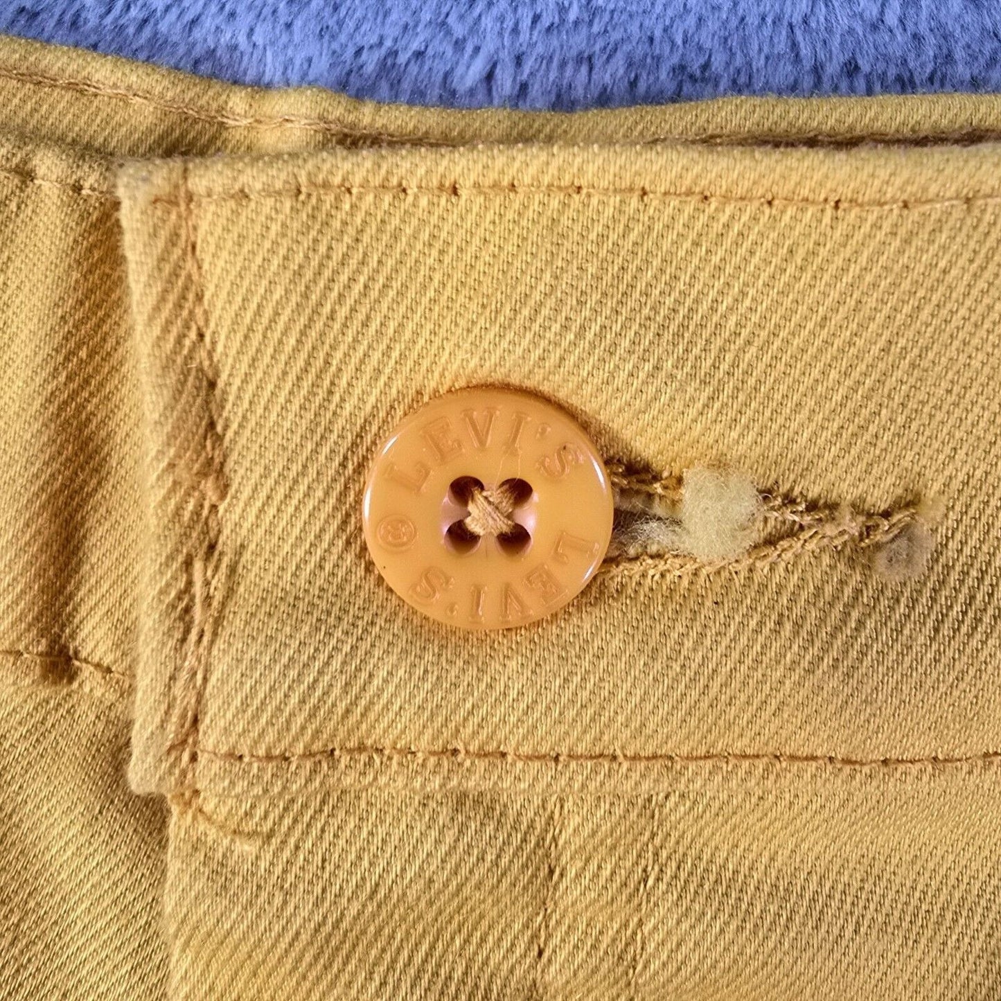 Vintage Levi's 1980 Olympic Games Team USA Women's Yellow Pants (Size 6 29x32)