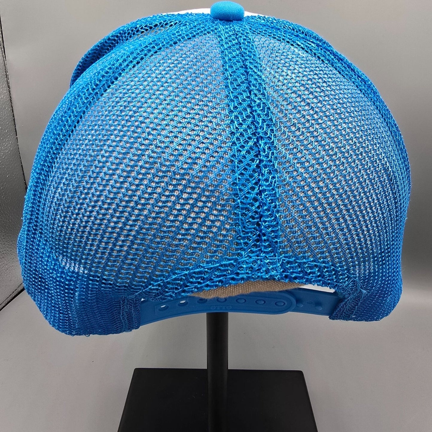 STARGIRL Blue & White Mesh-Back Snapback Otto Trucker Hat *Fair Condition