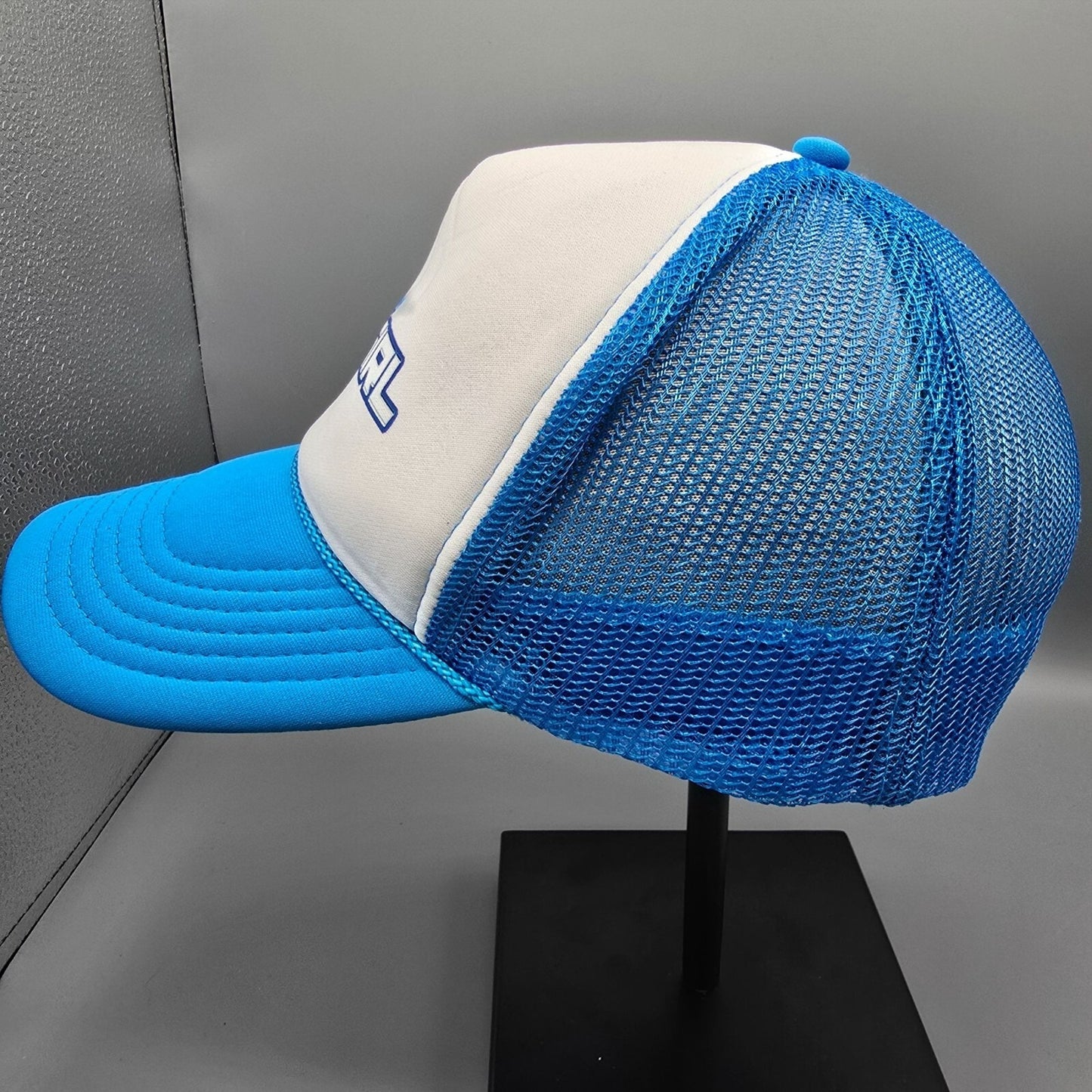 STARGIRL Blue & White Mesh-Back Snapback Otto Trucker Hat *Fair Condition