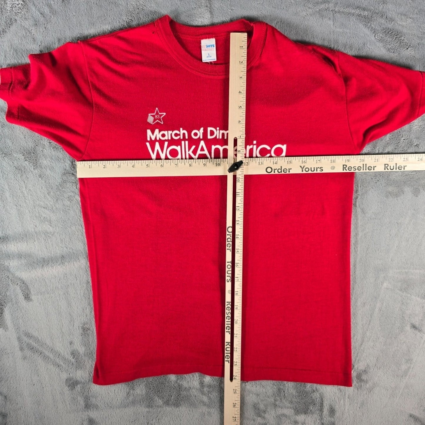 Vintage 1980s M.J. Soffe Company March Of Dimes WalkAmerica 1983 T-Shirt (M)
