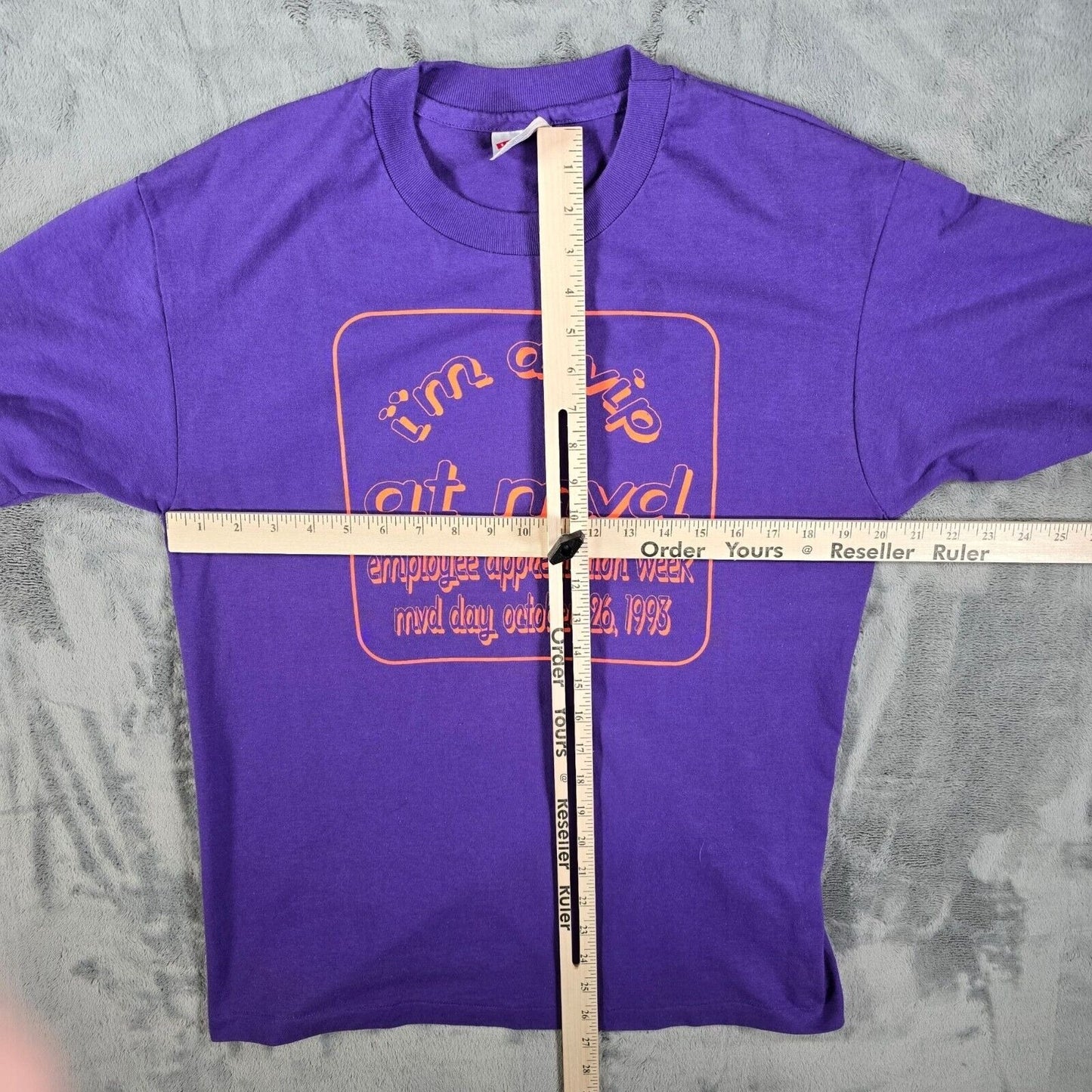 Vintage Single Stitch 1993 MVD Employee Appreciation Week Graphic T-Shirt (M)