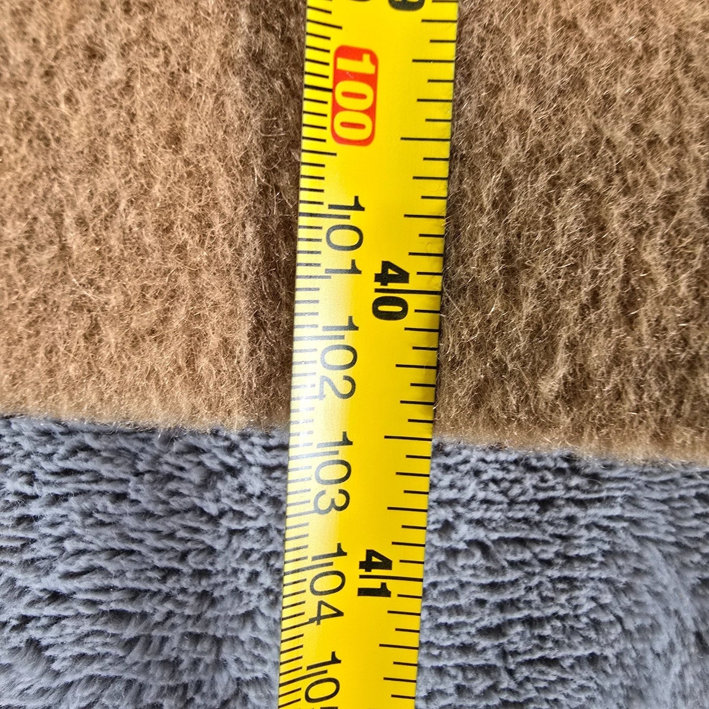 Vintage 1960s USA Union Made Tan/Camel Bouclé Wool Single-breasted Coat (L)