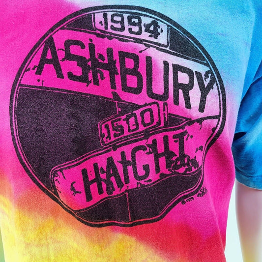Vintage Single Stitch Tie-dye Haight Ashbury Grateful Dead T-Shirt (XXXL) -Fair