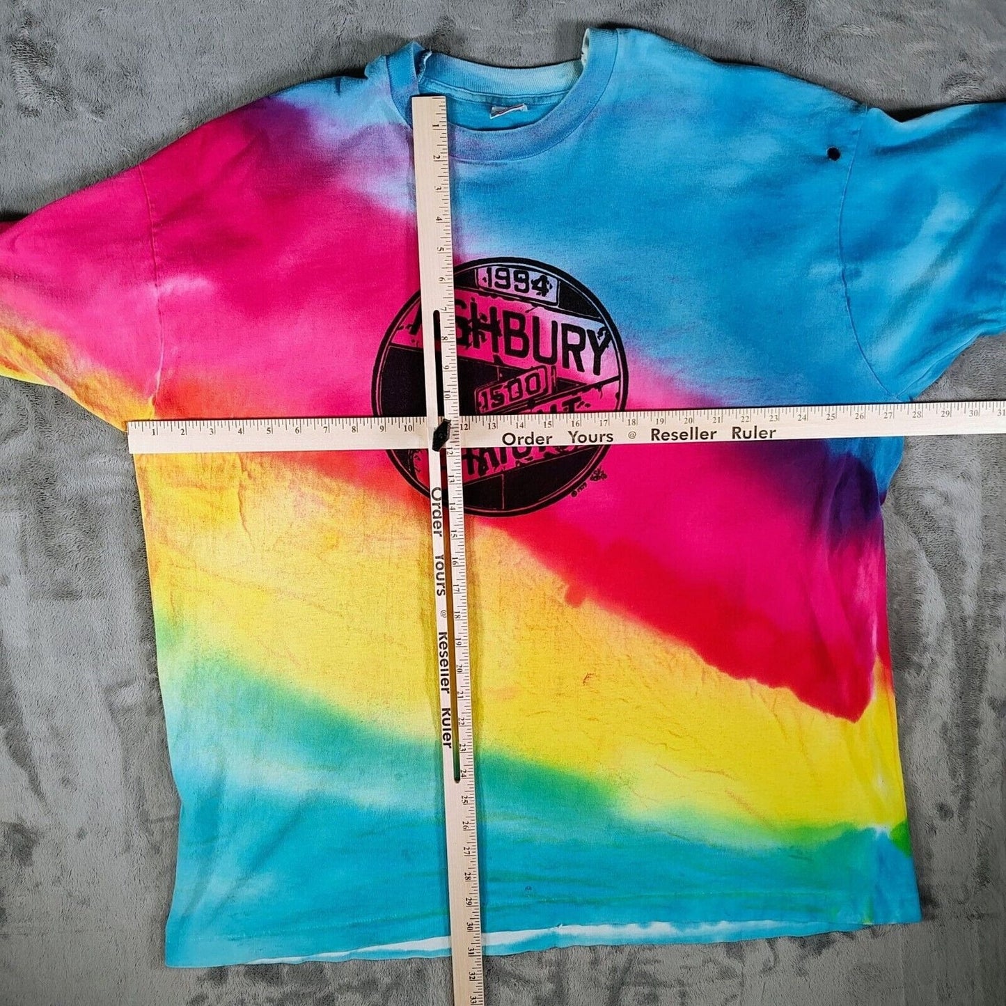 Vintage Single Stitch Tie-dye Haight Ashbury Grateful Dead T-Shirt (XXXL) -Fair