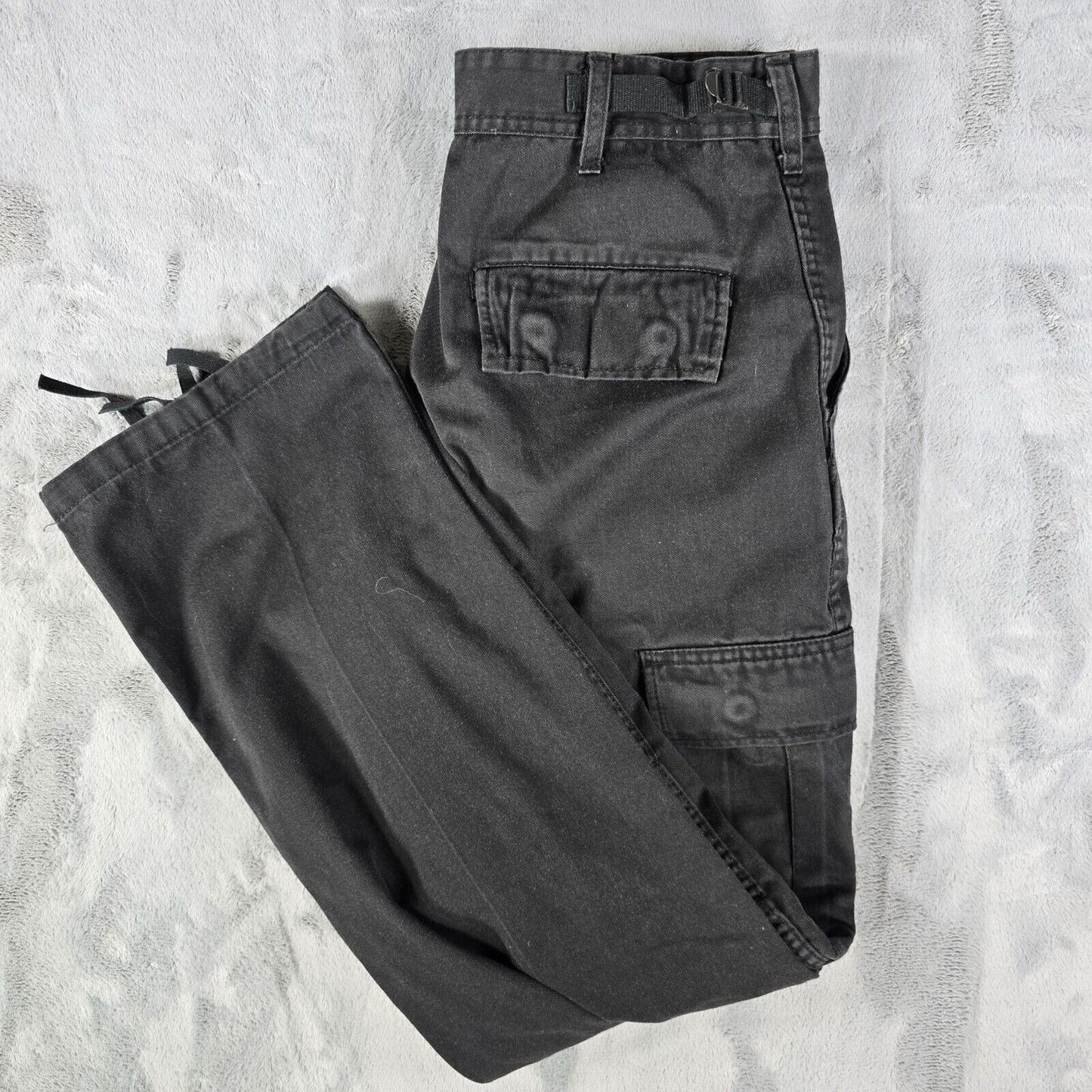 2010s Rothco B.D.U. Mens Black Military Style Tactical Cargo Pants (32x29)