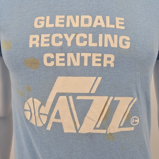 Vintage 1980s Screen Stars Glendale Recycling Center Jazz "Dax" T-Shirt (S)