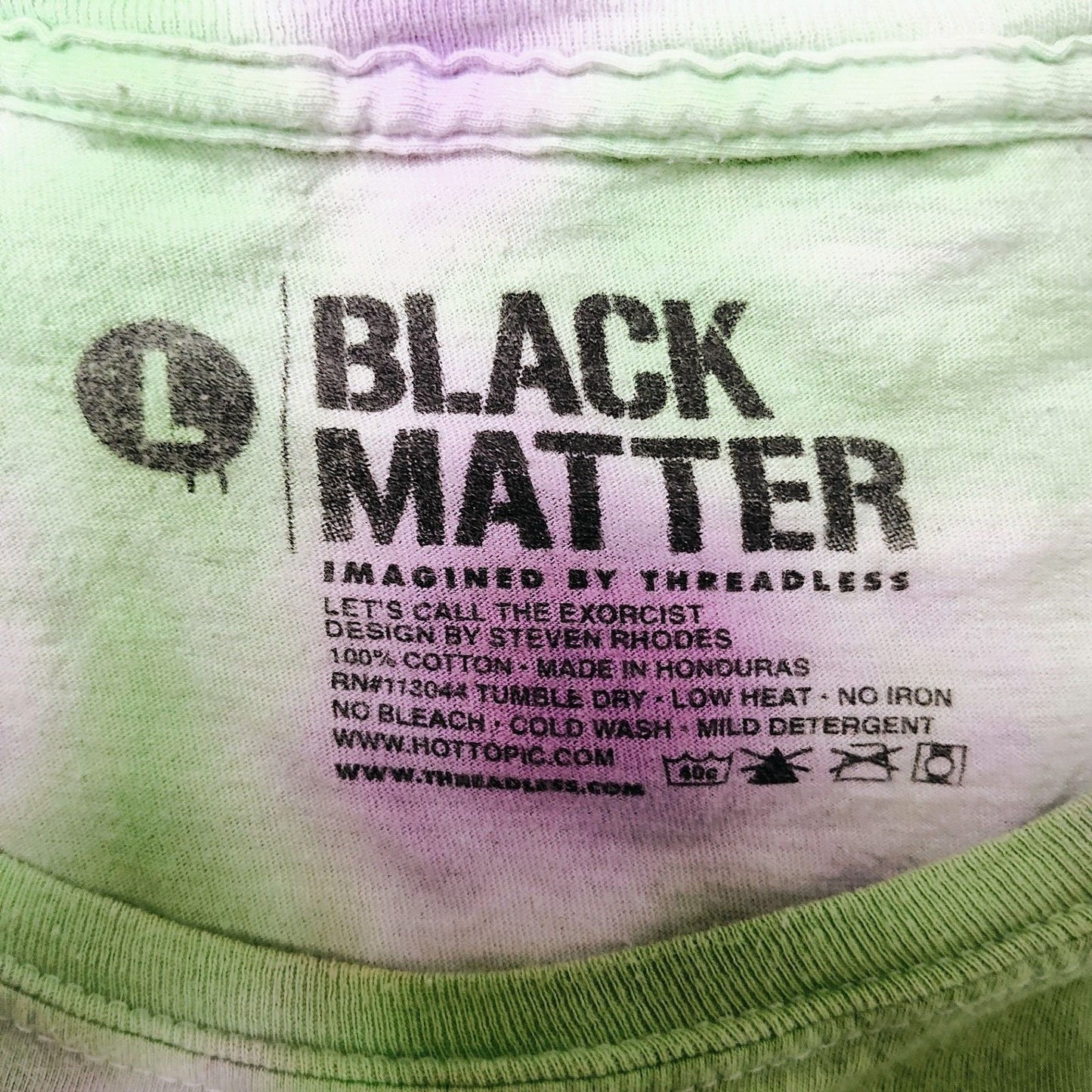 Black Matter "Let's Call the Exorcist" Steven Rhodes Tie-Dye T-Shirt (Large)