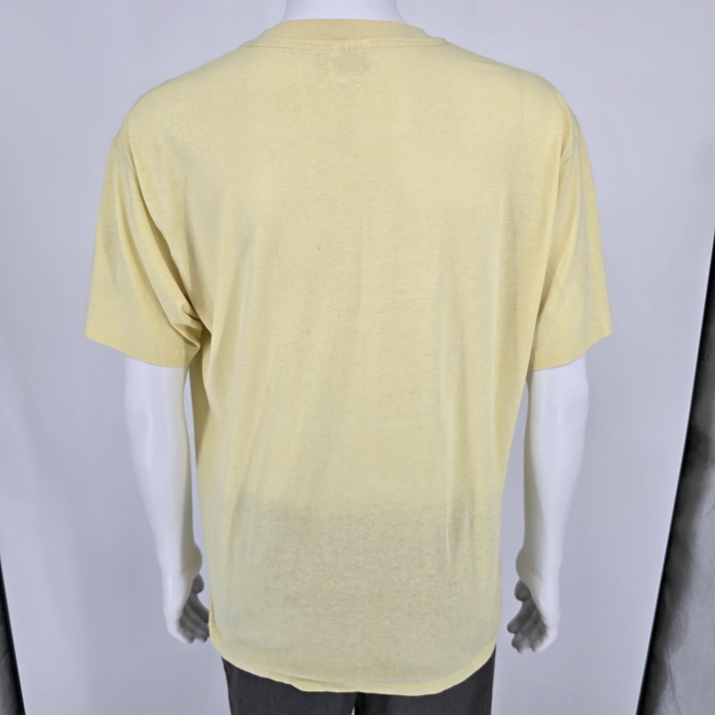Vintage 1980s Hanes 50/50 Susquehanna Railroad Train Yellow T-Shirt (L/XL)