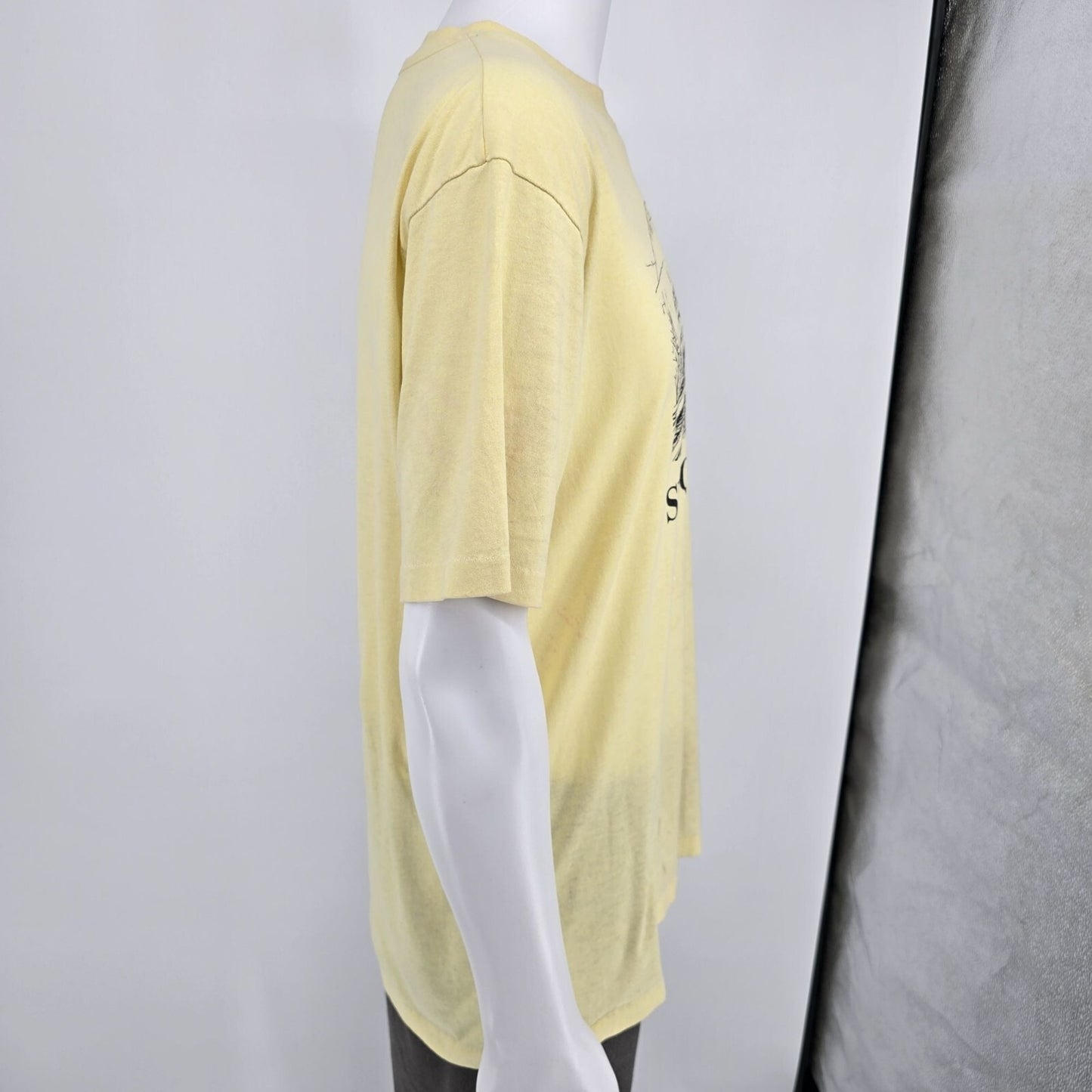 Vintage 1980s Hanes 50/50 Susquehanna Railroad Train Yellow T-Shirt (L/XL)