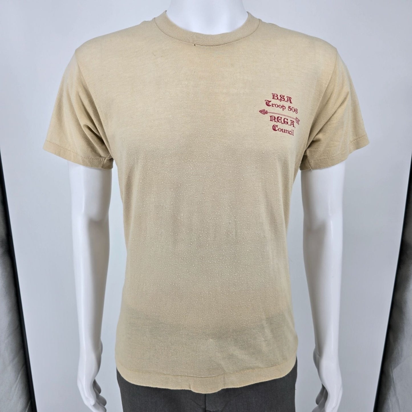 Vintage 1980s Boy Scouts of America B.S.A Troop 506 R.E.G.A. Council T-Shirt (M)