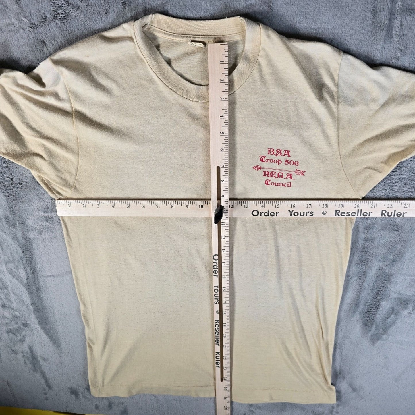 Vintage 1980s Boy Scouts of America B.S.A Troop 506 R.E.G.A. Council T-Shirt (M)