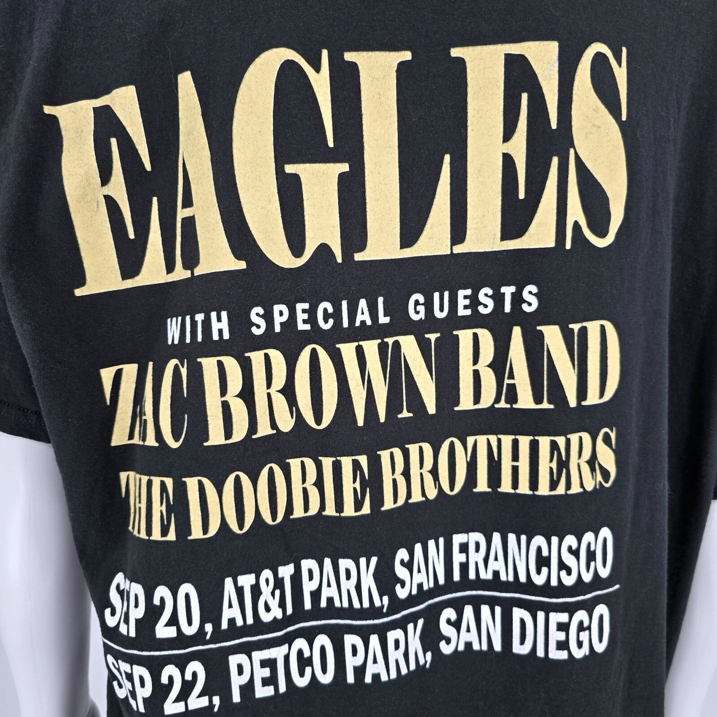 Suna Eagles Tour 2018 San Francisco and San Diego Black Concert T-Shirt (XL)