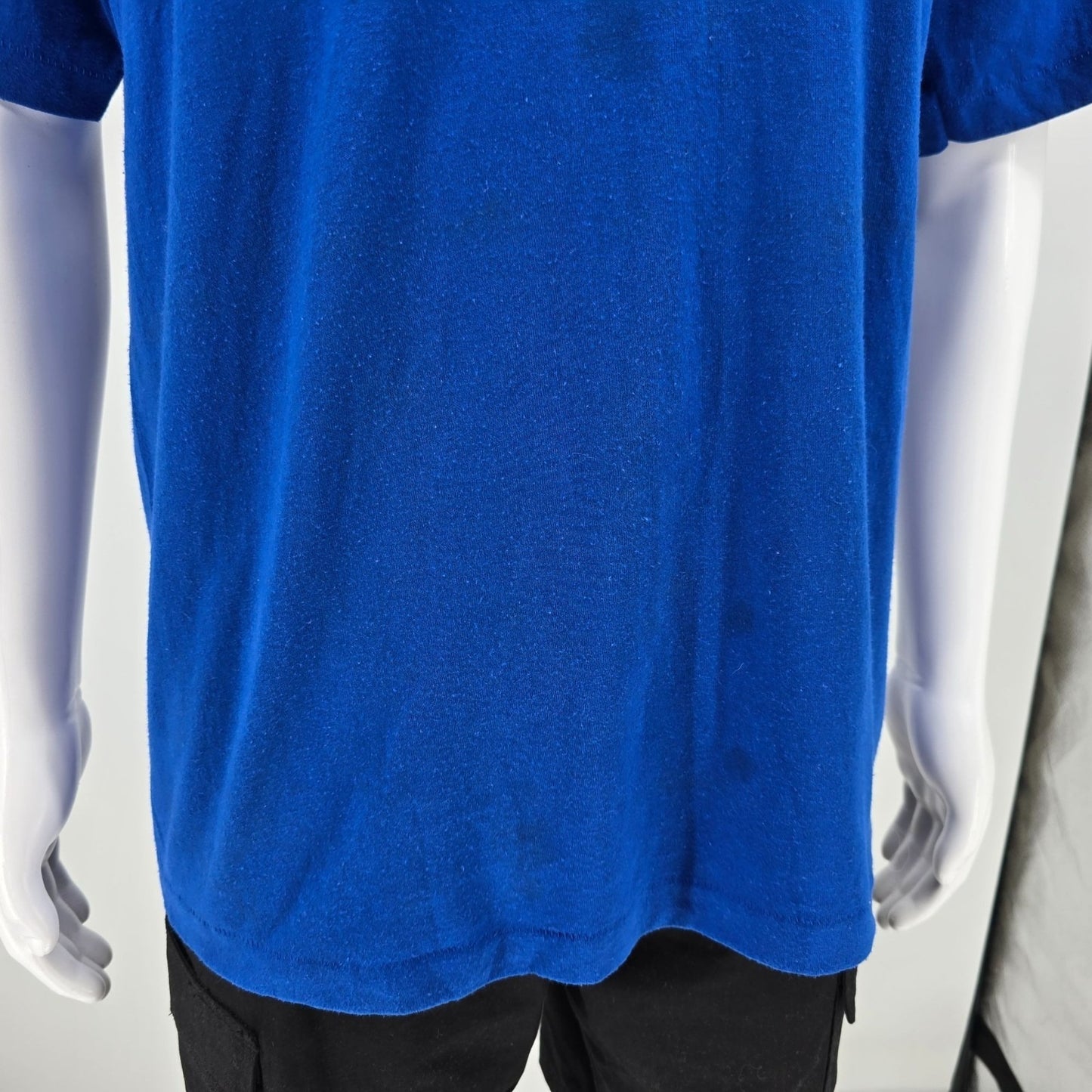 Vintage 1980s Heft-T by Tee Jays Single Stitch Blank Royal Blue T-Shirt (XL)