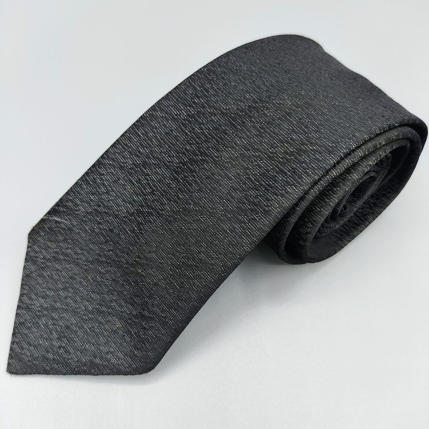 Vintage 1950s/1960s? "Cohen's For Lad and Dad" Black Patterned Skinny Necktie