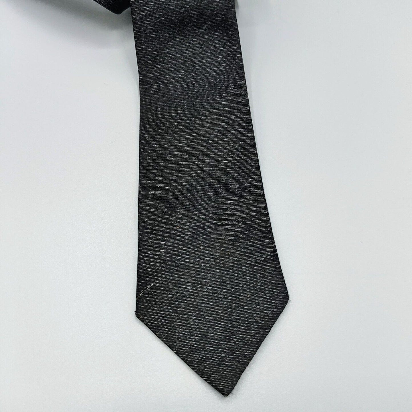 Vintage 1950s/1960s? "Cohen's For Lad and Dad" Black Patterned Skinny Necktie