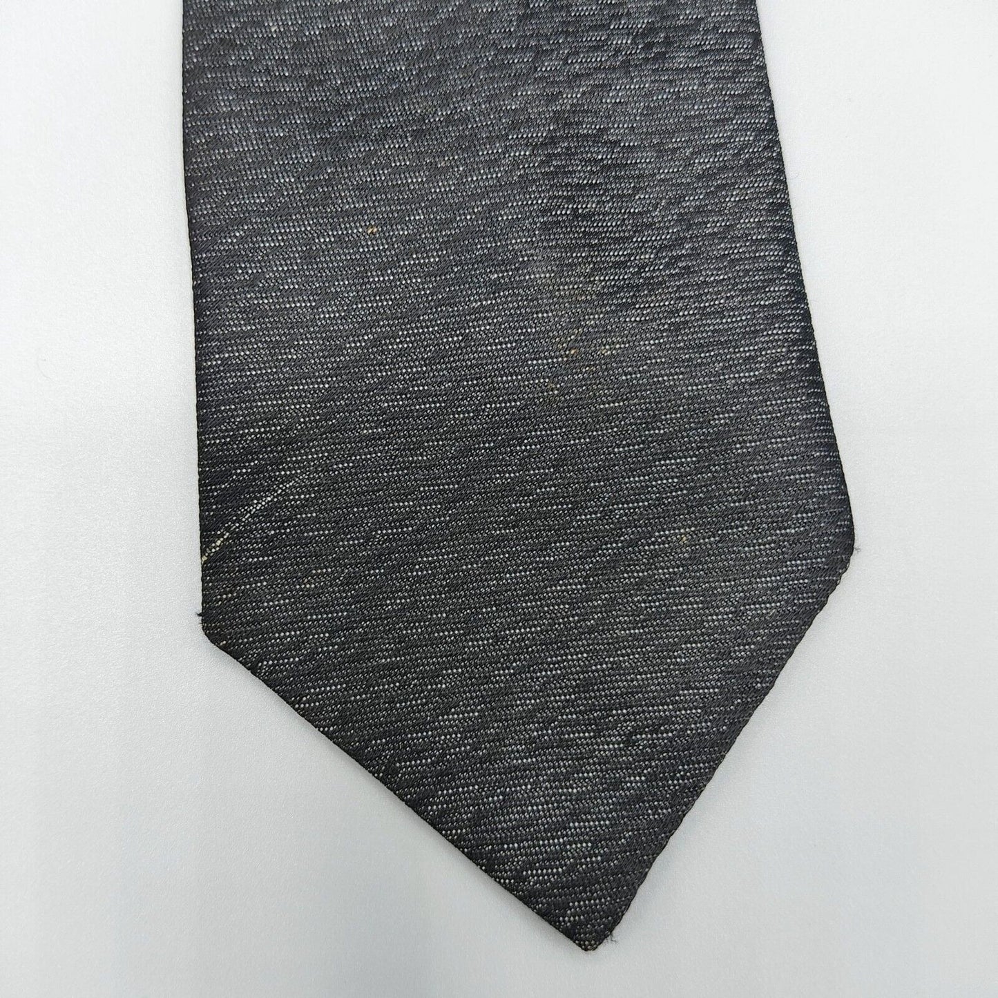 Vintage 1950s/1960s? "Cohen's For Lad and Dad" Black Patterned Skinny Necktie