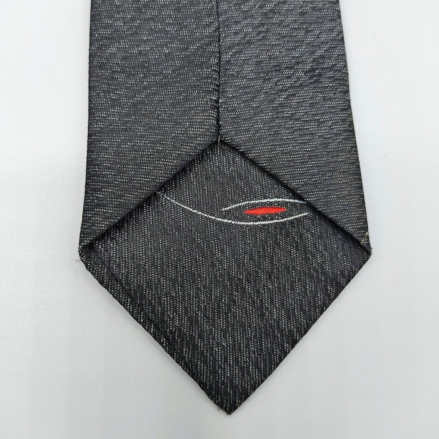Vintage 1950s/1960s? "Cohen's For Lad and Dad" Black Patterned Skinny Necktie
