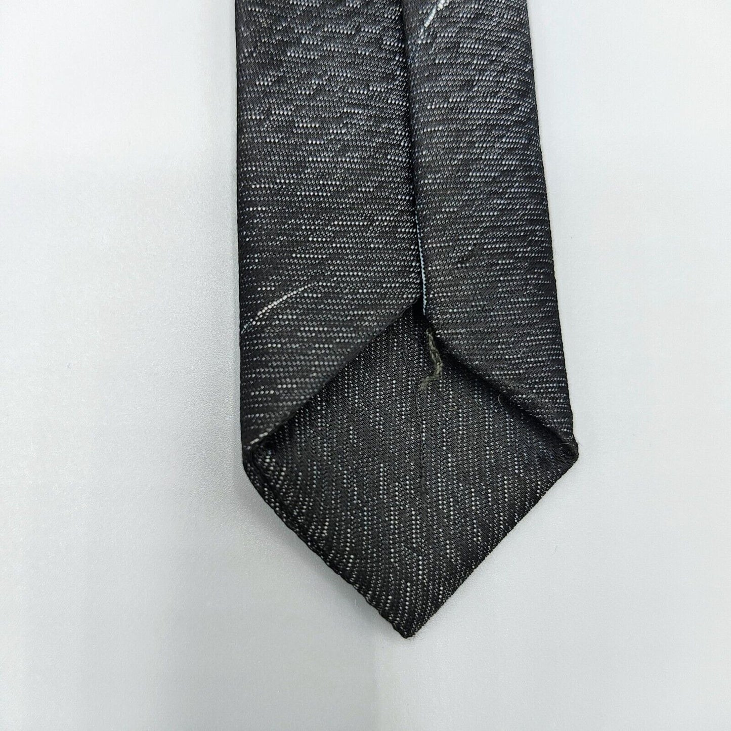Vintage 1950s/1960s? "Cohen's For Lad and Dad" Black Patterned Skinny Necktie