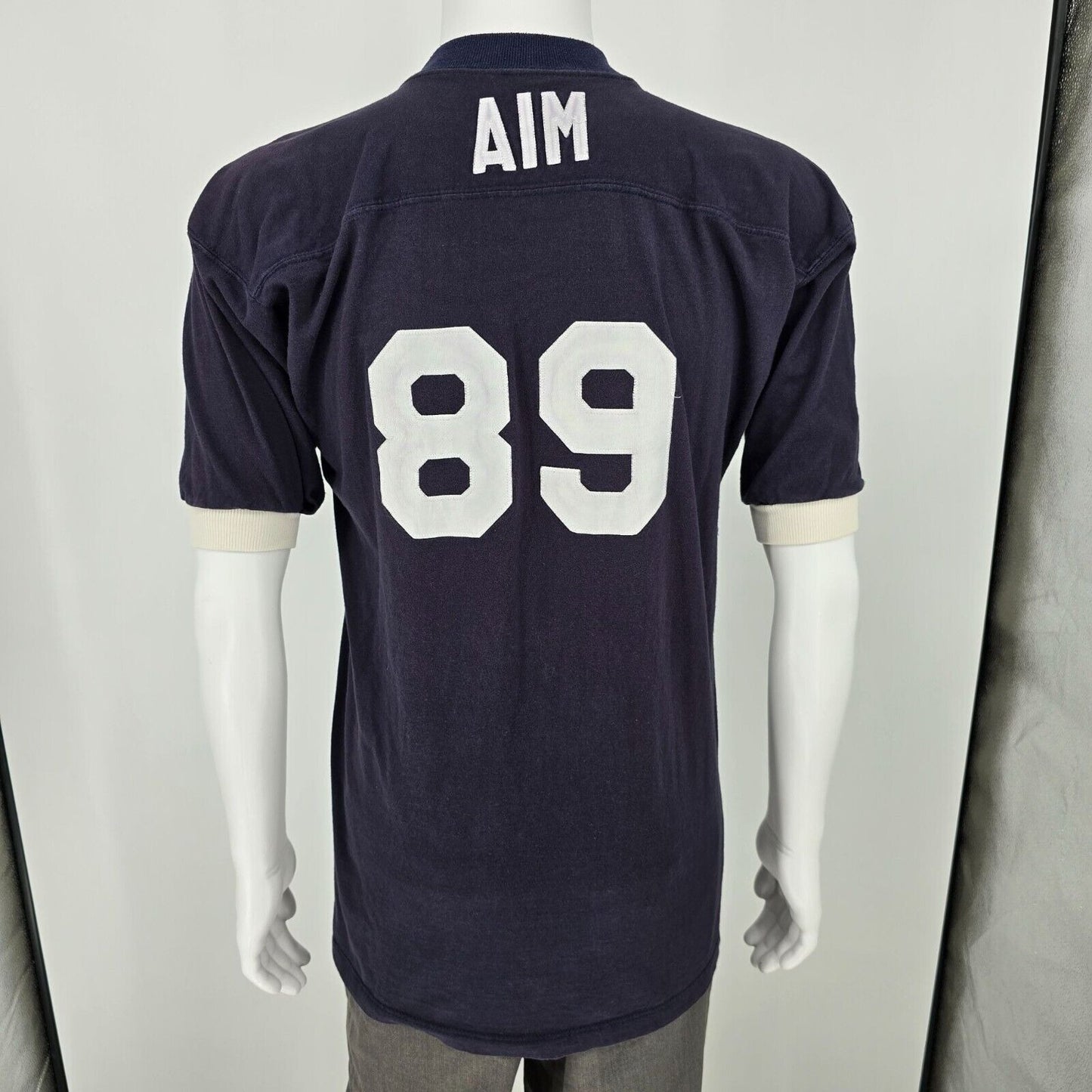 Vintage 1980s Russell Athletic "NHS" AIM 80 Cotton Practice/Sideline Jersey (M)