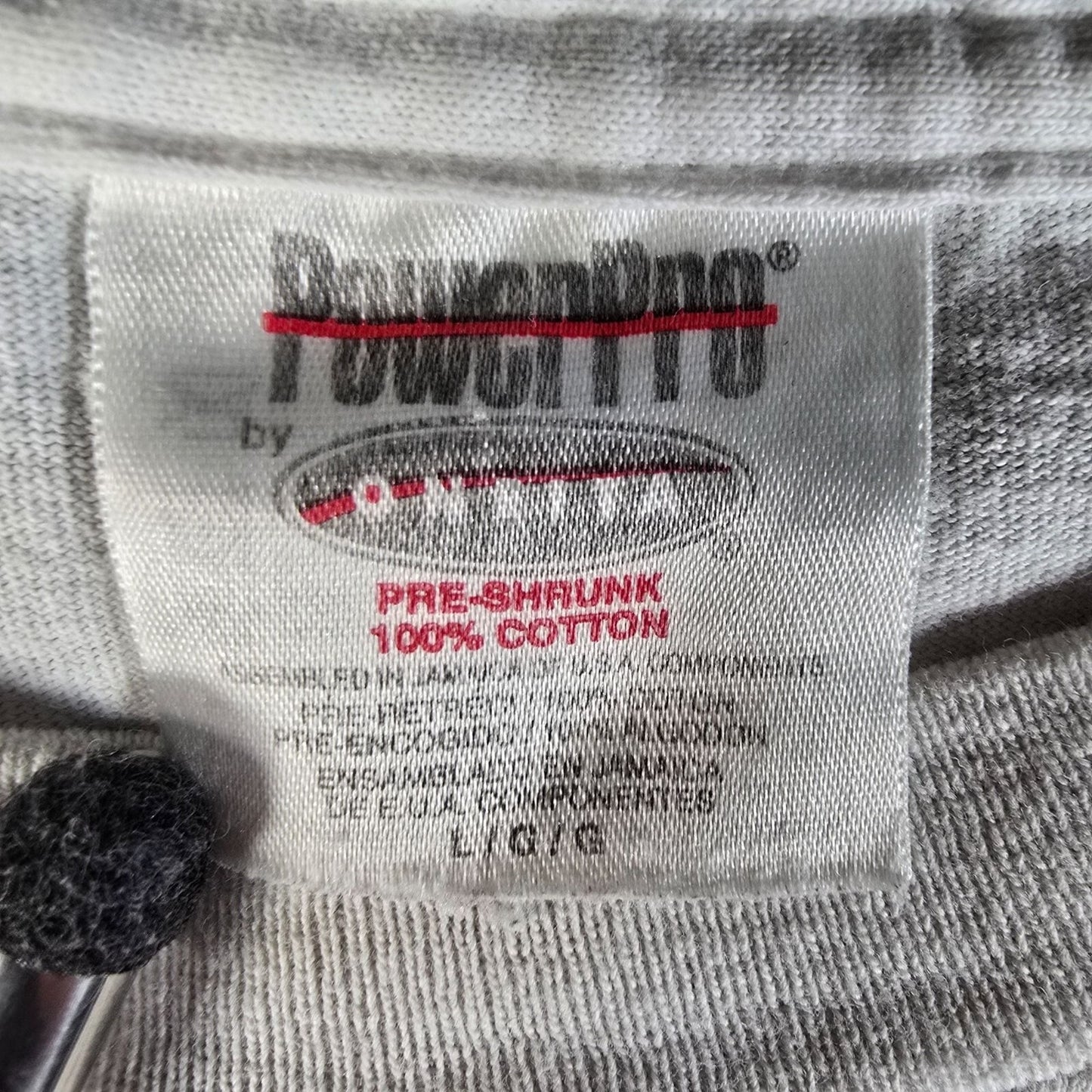 Vintage 1990s PowerPro by Oneita White Florida Embossed Graphic T-Shirt (L)