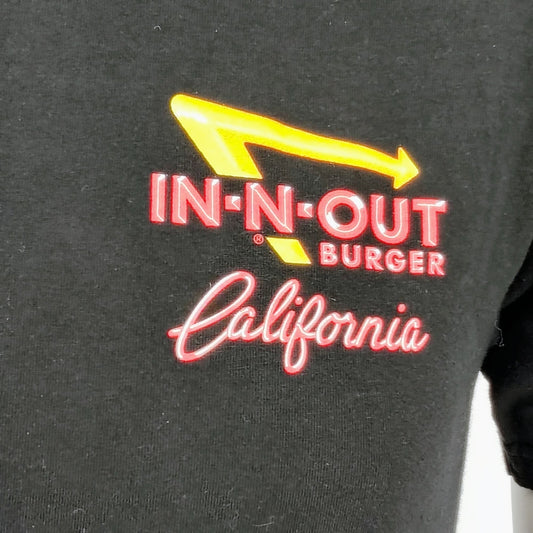 In-N-Out Burger California 2012 Classic Cars Black Graphic Art T-Shirt (Small)