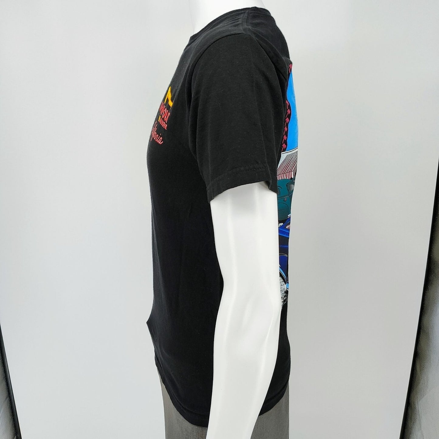 In-N-Out Burger California 2012 Classic Cars Black Graphic Art T-Shirt (Small)