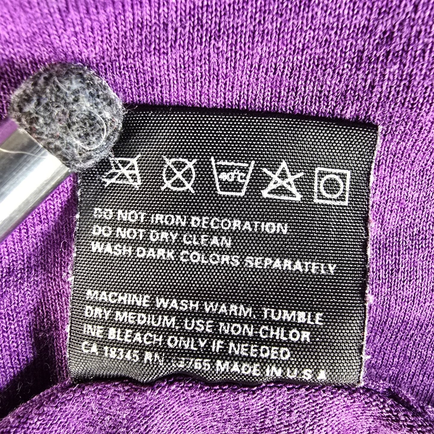 Vintage 1990s Fruit of the Loom Best "I 'Love' Purple" Single-Stitch T-Shirt (M)