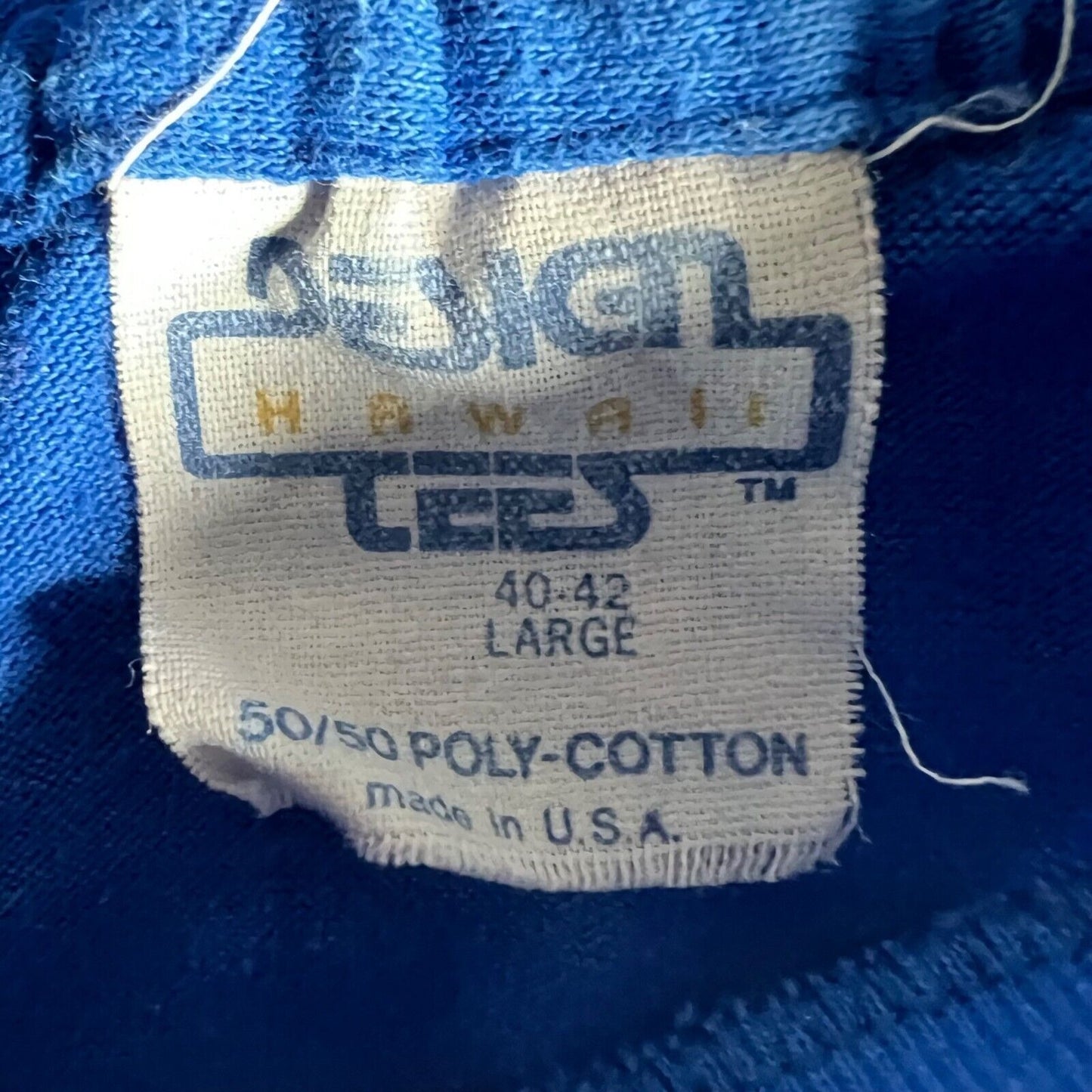 Vintage 1980s Design Tees Hawaii Hang Loose Hawaii Single Stitch T-Shirt (S)