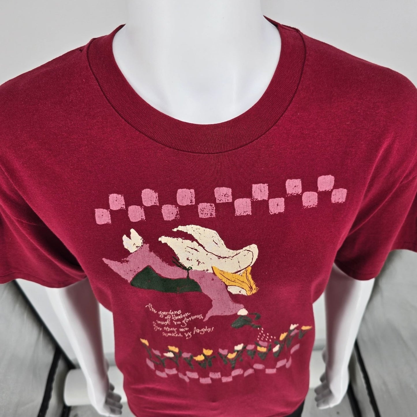 Vintage 1990s Hanes "The Gardens of Heaven...Tended by Angels" T-Shirt (XL)