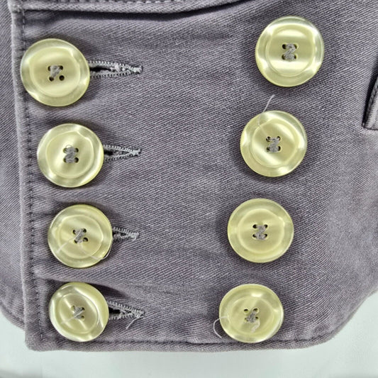 Distressed FHB Detlef German Double-Breasted Workwear Carpenter Guild Vest (XS)