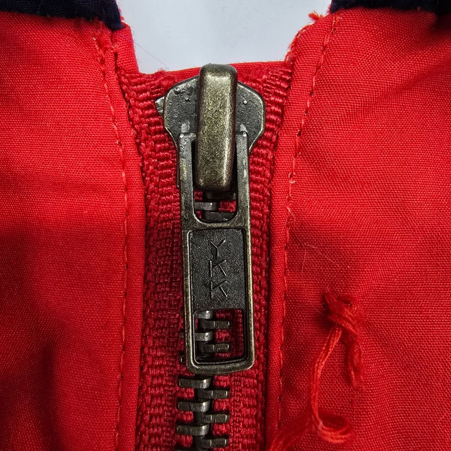 Vintage 1990s Fog by London Fog "Team Fog" Red Hooded Utility/Rain Jacket (XL)