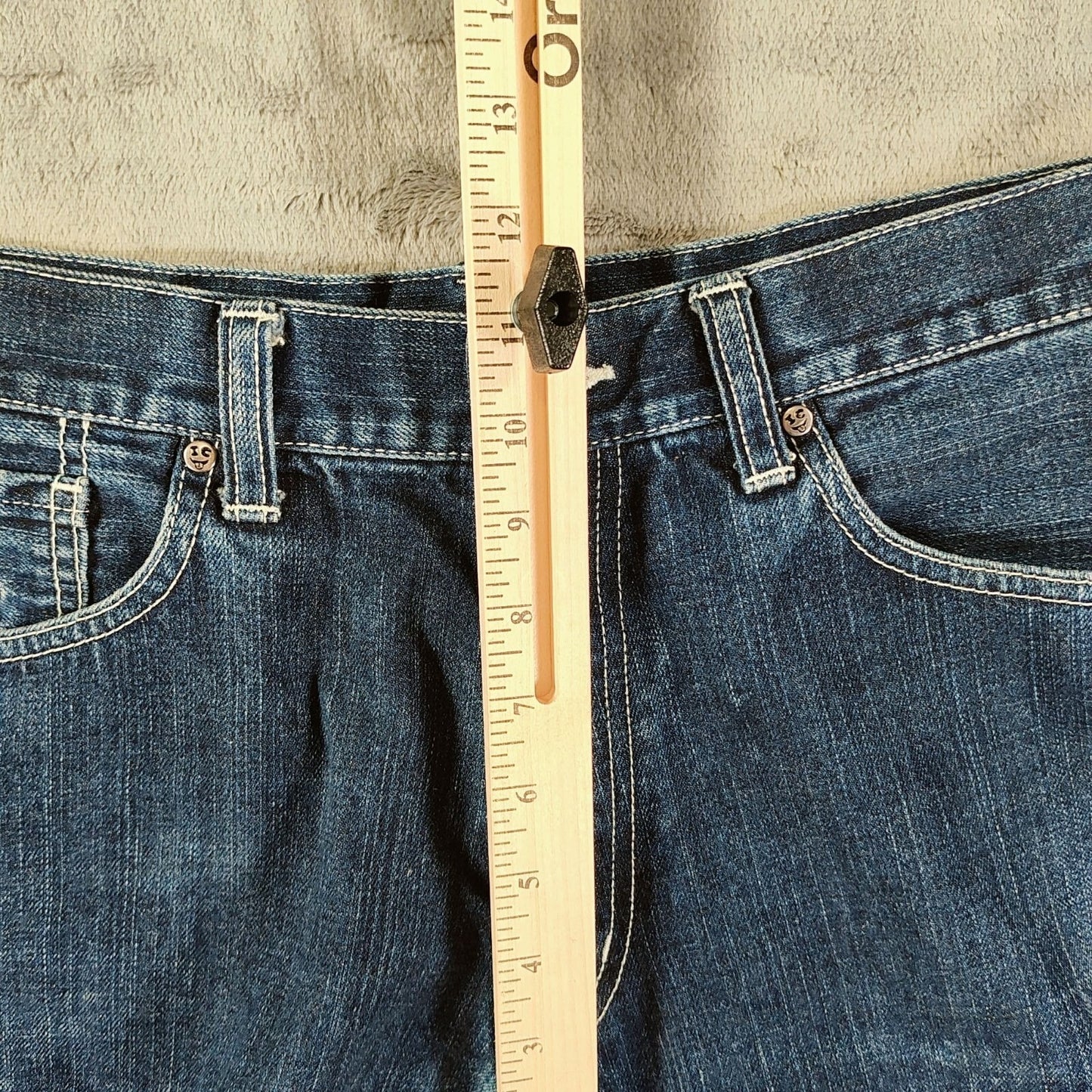 Billionaire Boys Club X Ice Cream Made in Japan DIY Cut Off Jean Shorts (34.5")