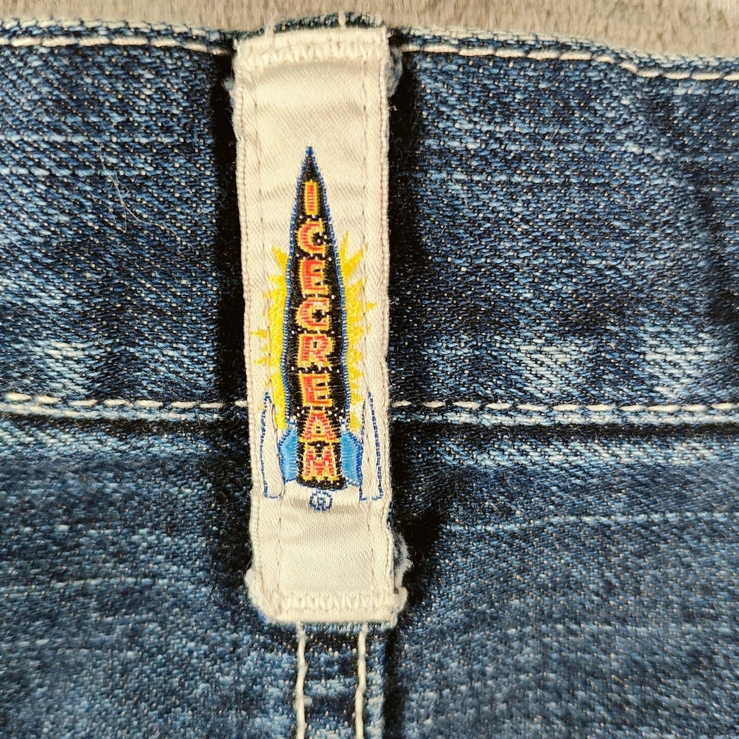 Billionaire Boys Club X Ice Cream Made in Japan DIY Cut Off Jean Shorts (34.5")