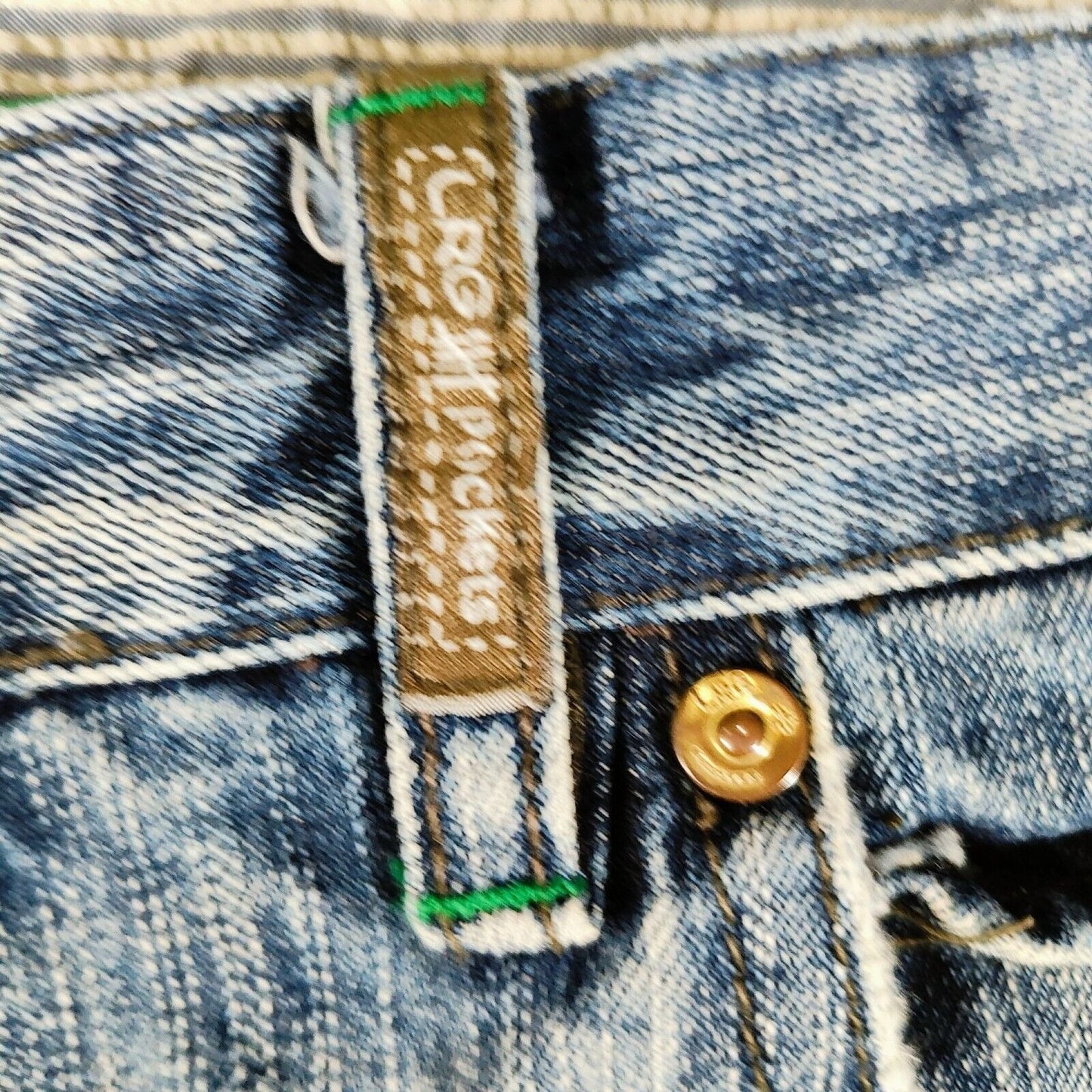 Vintage Y2K LR Genes Lifted Research Group Mens Japanese Tea Garden Jeans -36x32