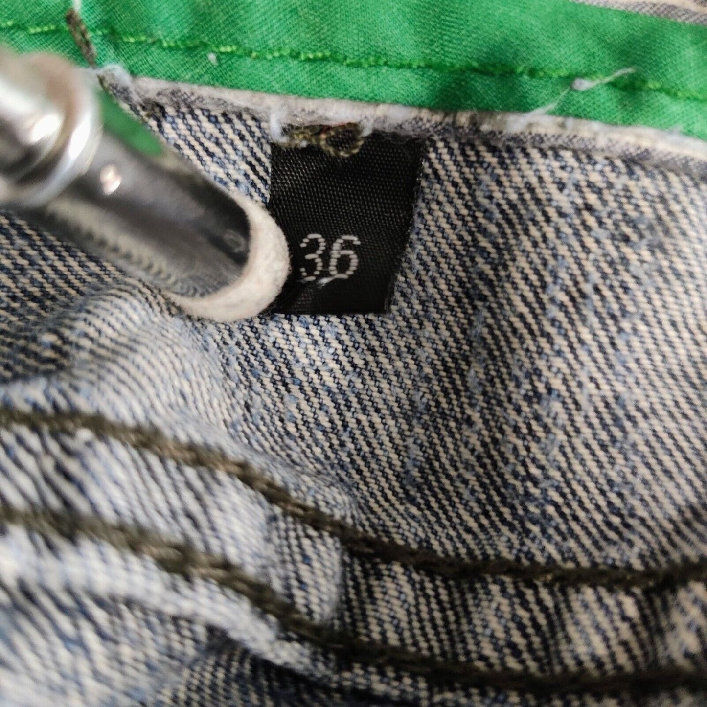 Vintage Y2K LR Genes Lifted Research Group Mens Japanese Tea Garden Jeans -36x32