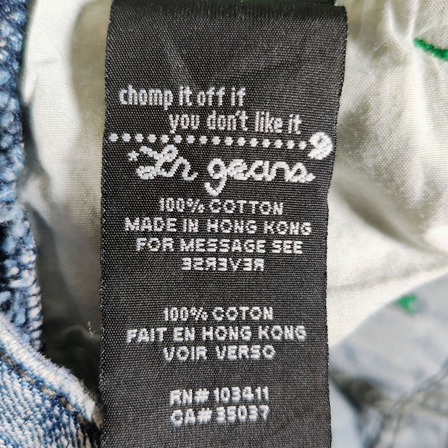 Vintage Y2K LR Genes Lifted Research Group Mens Japanese Tea Garden Jeans -36x32