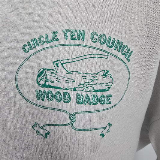 Vintage 1980s Circle Ten Council Wood Badge Dallas Boy Scouts T-Shirt (XXL)