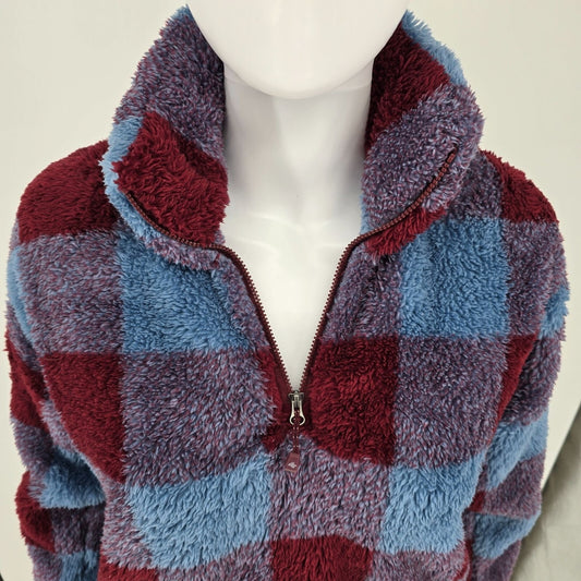 Eddie Bauer Women's Ultra Soft Fleece 1/4 Zip Long Sleeve Pullover Top (S)