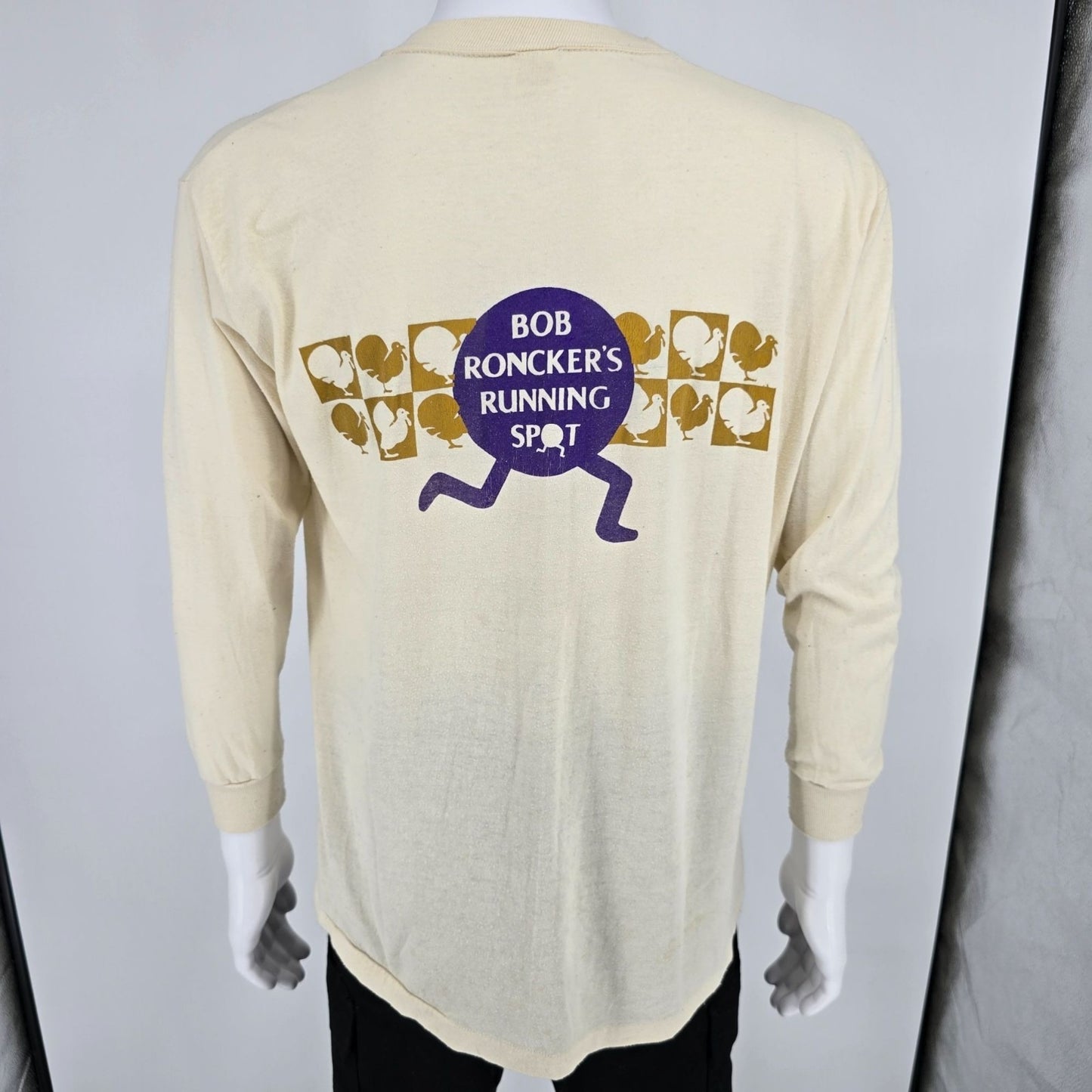 Vintage 1985 76th Elks Thanksgiving Day Race Cincinnati Long Sleeve T-Shirt (L)