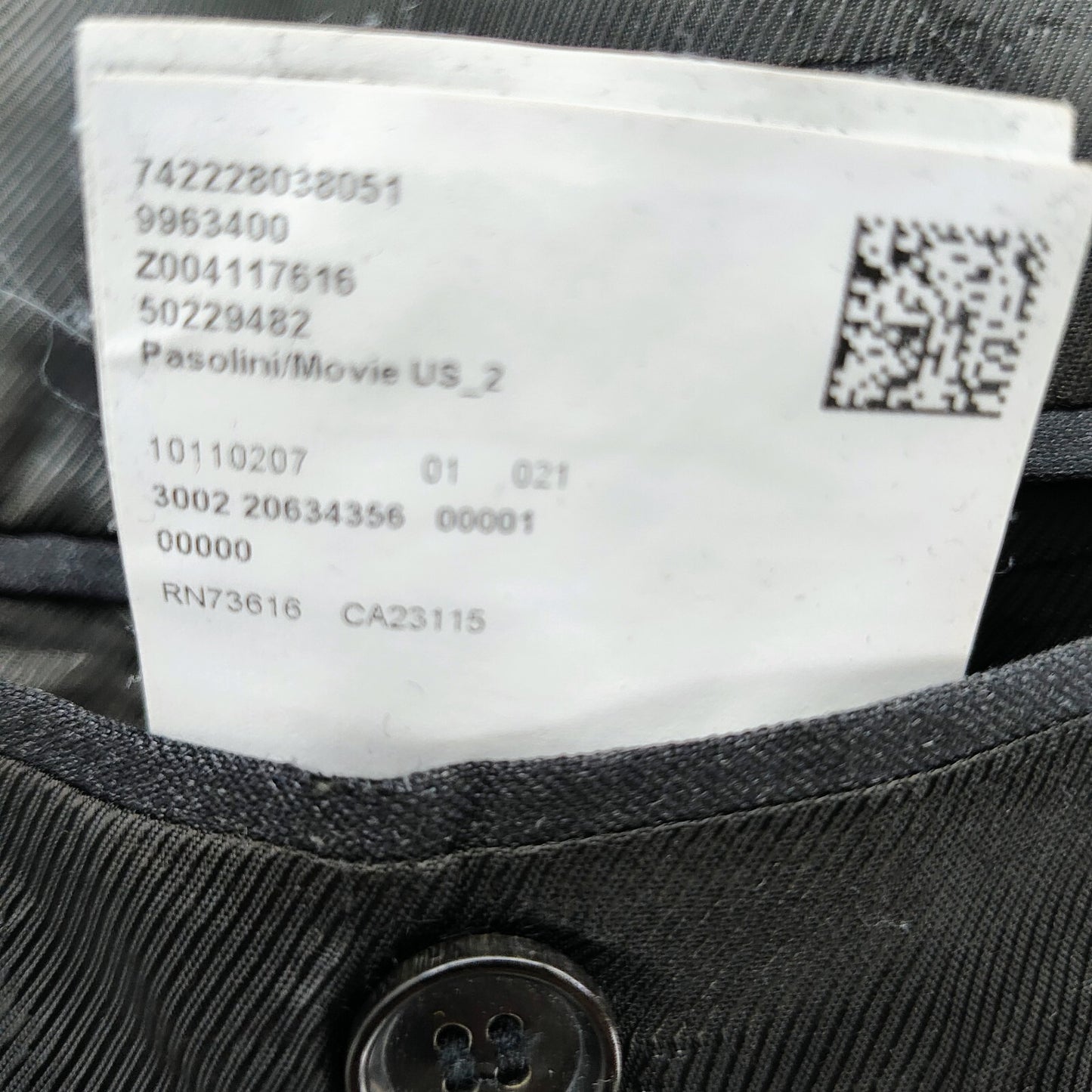 Boss Hugo Boss Reda Super 100 Charcoal Pasolini/Movie US_2 Suit Jacket (44R)