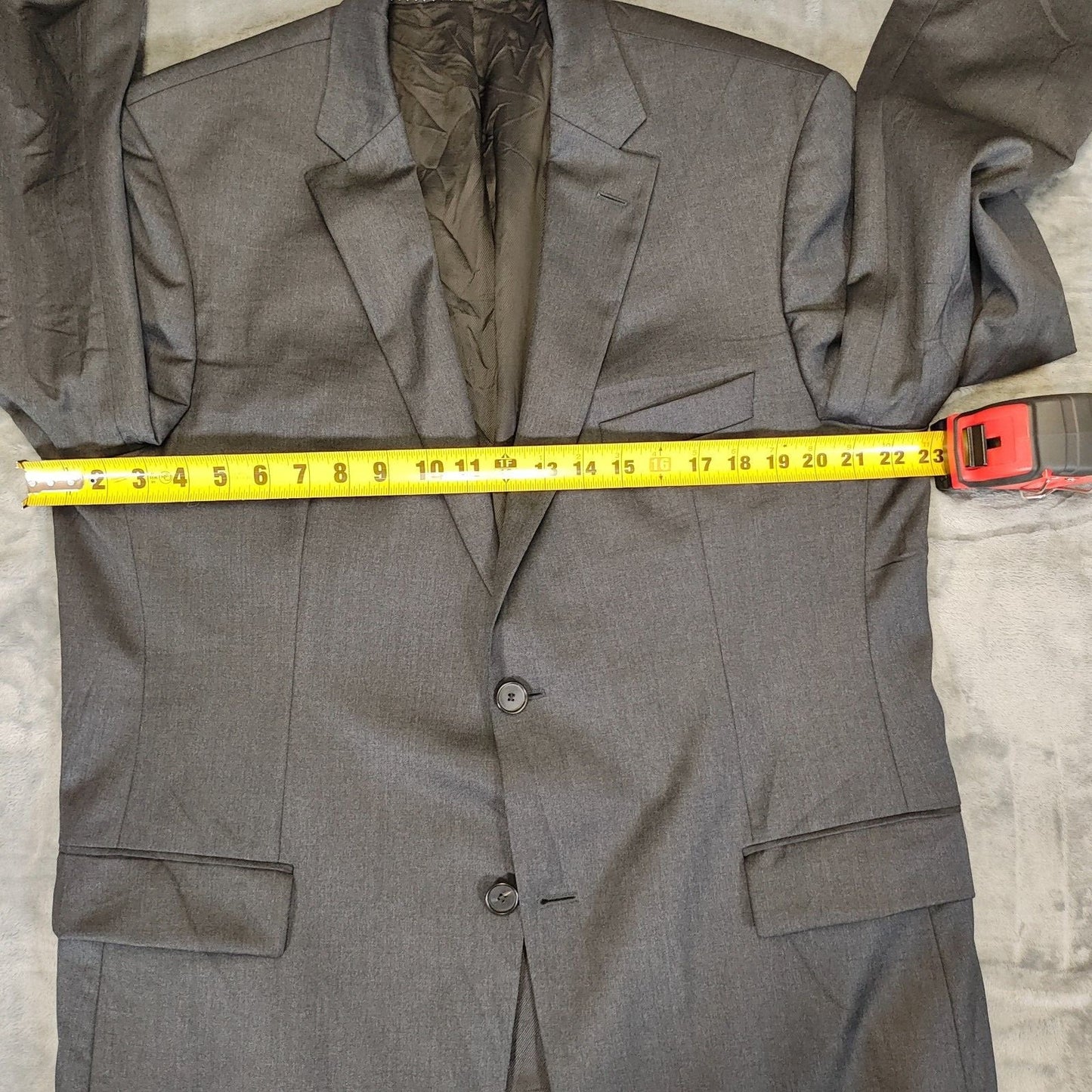 Boss Hugo Boss Reda Super 100 Charcoal Pasolini/Movie US_2 Suit Jacket (44R)