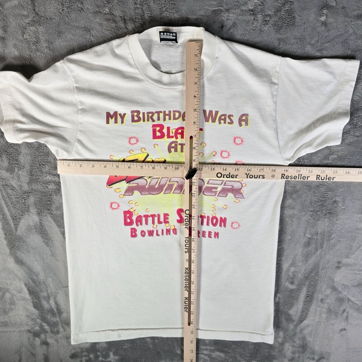 Vintage 1990s Lazer Runner Battle Station Bowling Green Birthday T-Shirt (M)