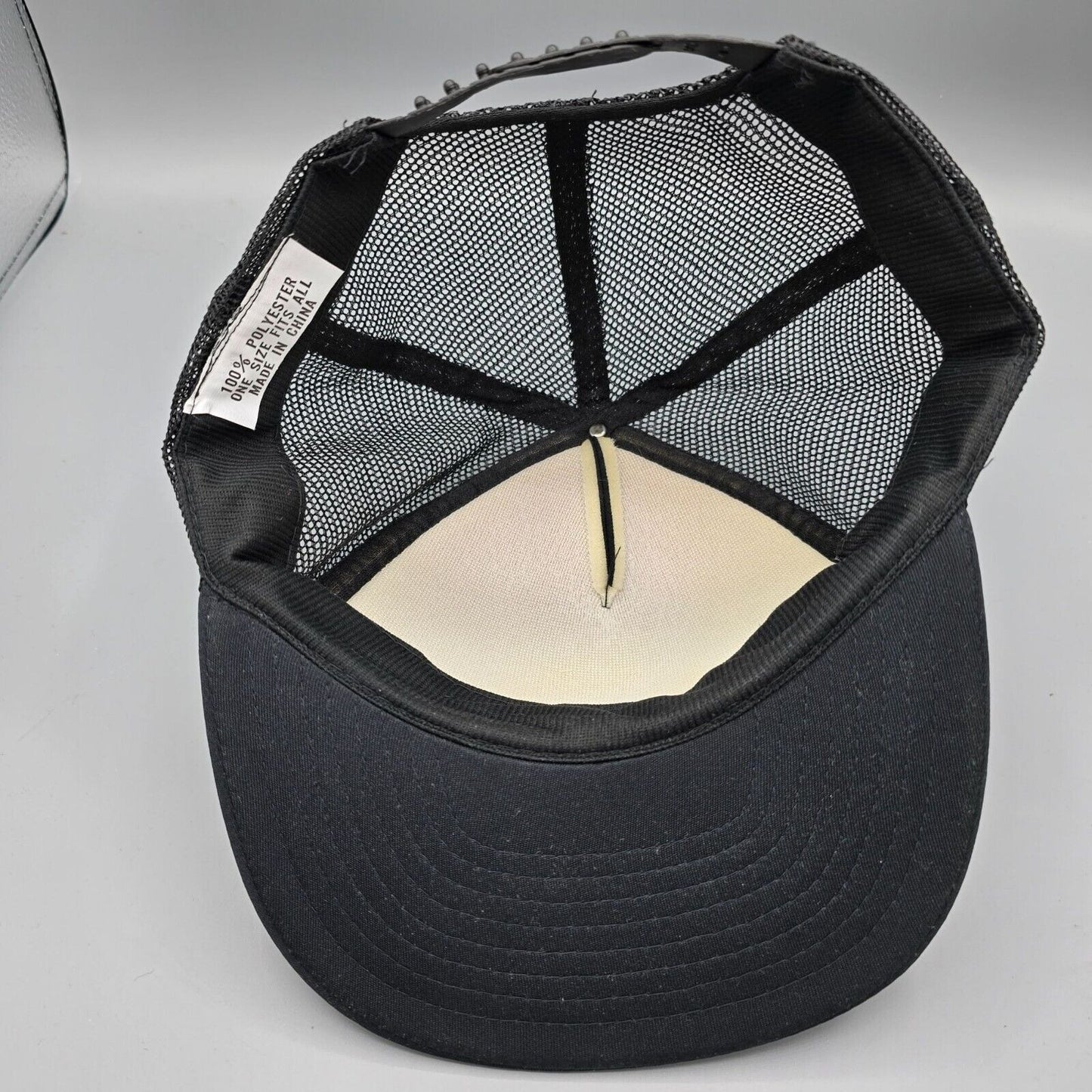 Vintage Allied Colloids Inc. Adjustable Mesh Back Black Snapback Trucker Hat