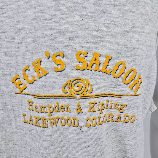 Vintage 1990s Eck's Saloon Lakewood Colorado "No Balls No Glory" Tank Top (L/XL)